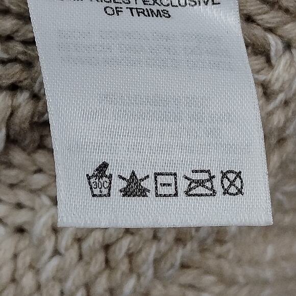 Dynamite Sweater Top Size Small Petite Chunky Beige Knit - Picture 9 of 9